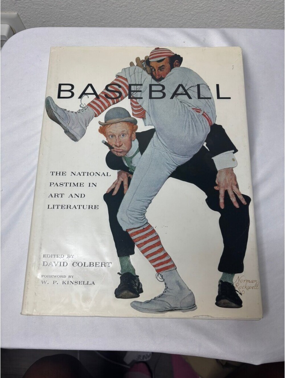 Vtg Baseball Art & Literature Coffee Table Hardcover  Book